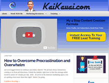 Tablet Screenshot of kaikauai.com